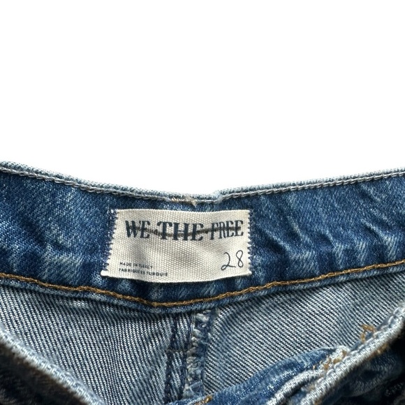 NWT Free People We the Free Zane Relaxed Slim Straight Jeans Mellow Blue 28 - Picture 6 of 12